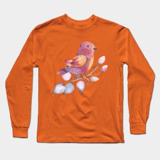 Lovely Pastel Bird Long Sleeve T-Shirt